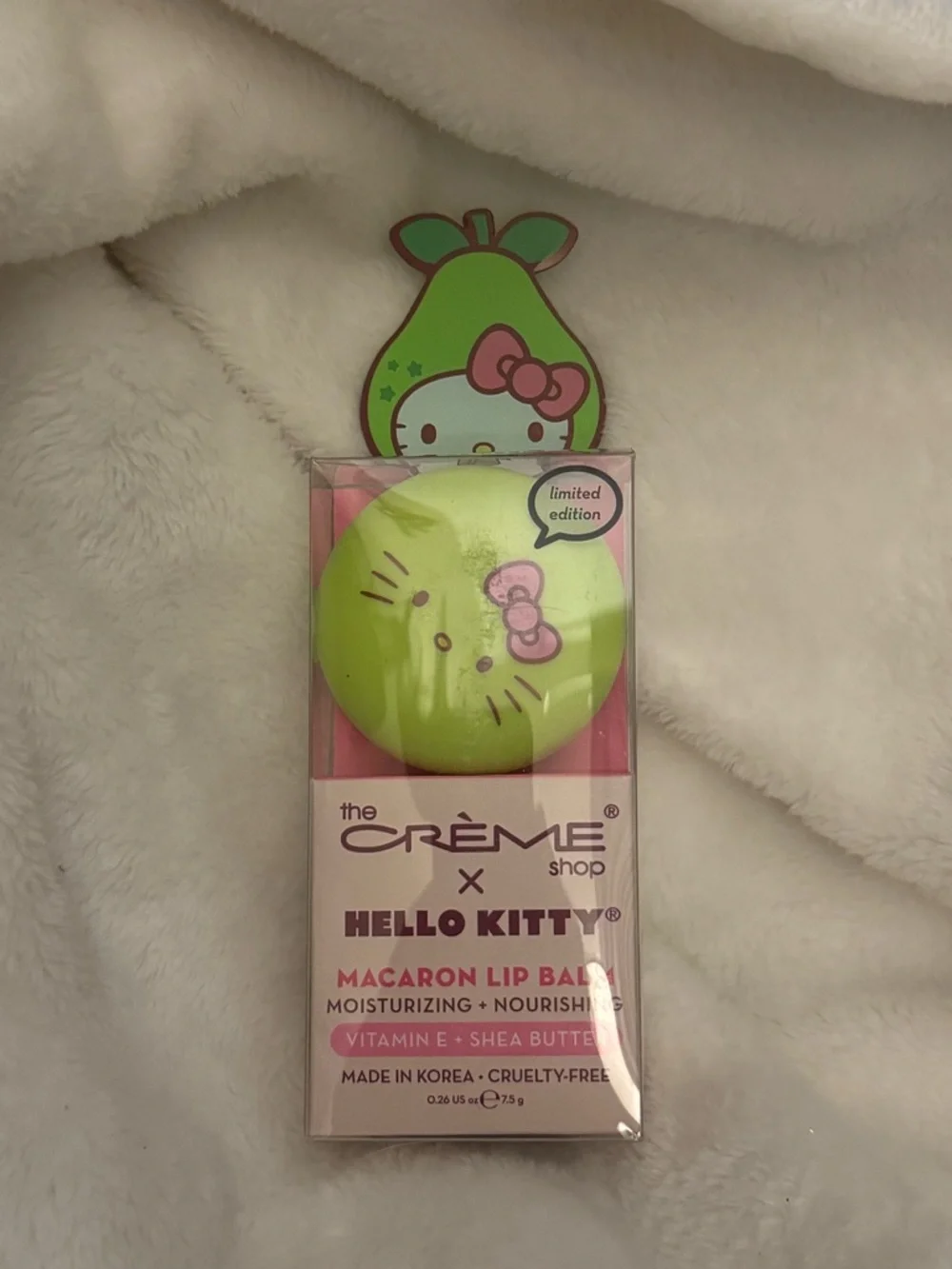 The Crème Shop x Hello Kitty Macaron Lip Balm - Lime Green‎